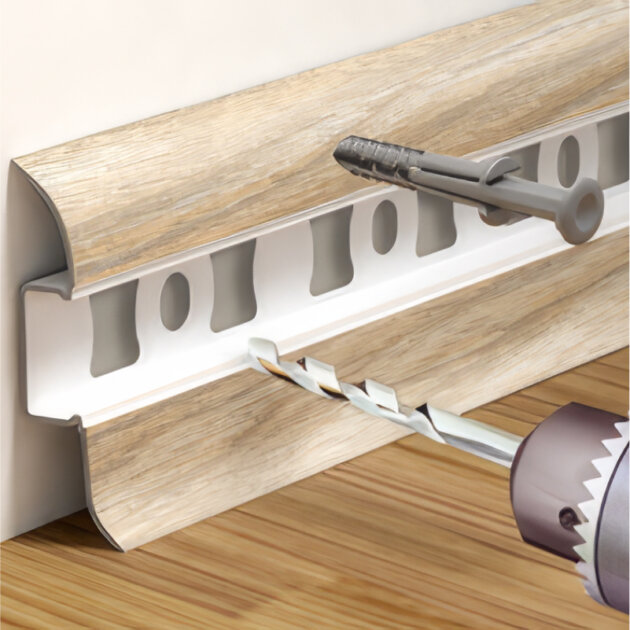 Плинтус напольный Идеал «Классик» дуб