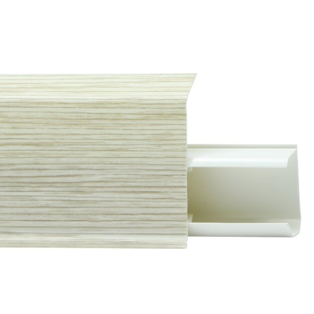 Плинтус пластиковый Winart Quadro 55 мм Дуб Арабский 523