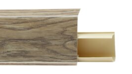 Плинтус пластиковый Winart Quadro 55 мм Дуб Эльбрус 538