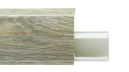 Плинтус пластиковый Winart Quadro 55 мм Дуб Натур 518