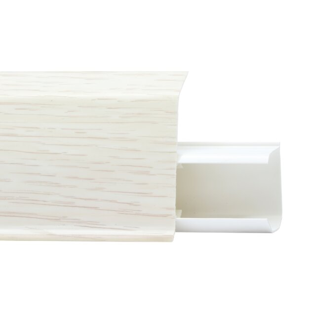 Плинтус пластиковый Winart Quadro 55 мм Дуб Шиленский 503