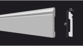 Плинтус под покраску из дюрополимера DD005