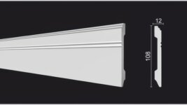 Плинтус под покраску из дюрополимера DD105