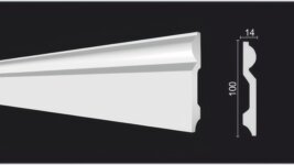 Плинтус под покраску из дюрополимера DD137