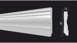 Плинтус под покраску из дюрополимера DD153A