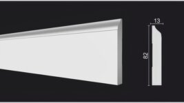 Плинтус под покраску из дюрополимера DD47