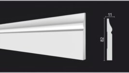 Плинтус под покраску из дюрополимера DD48