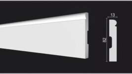 Плинтус под покраску из дюрополимера DD49