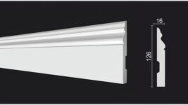 Плинтус под покраску из дюрополимера DD50