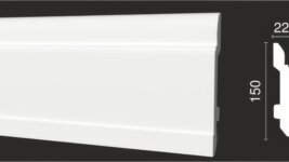 Плинтус под покраску из дюрополимера DD702