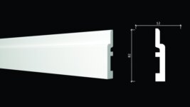 Плинтус под покраску из дюрополимера DD703