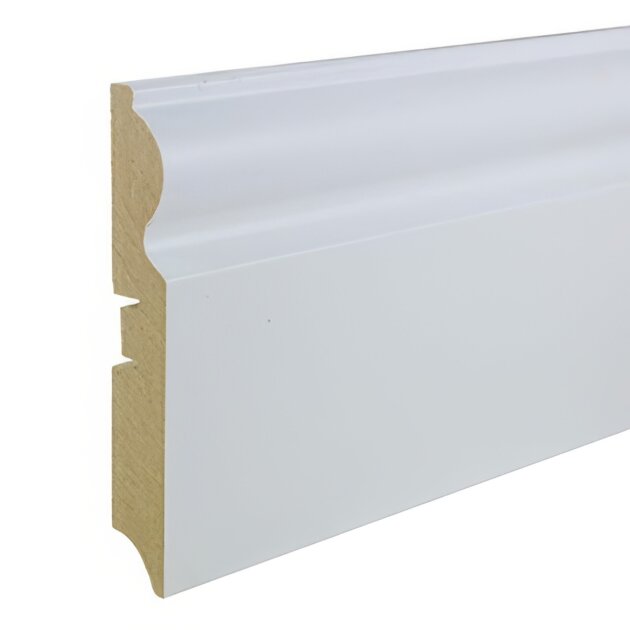 Плинтус Smartprofile (МДФ под покраску) СП 110F + Монтажная планка