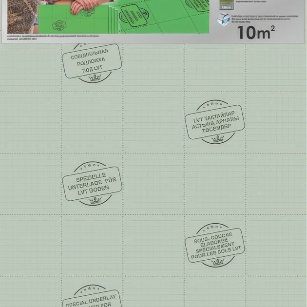 Подложка под SPC, WPC, LVT, 1,5 мм SOLID