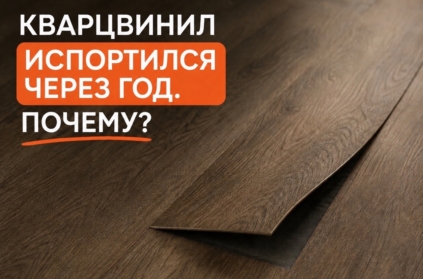 Кварцвинил испортился через год. Почему?

Если с полом что-то произошло, не стоит сразу винить покрытие как класс. Чаще всего причина кроется в одном из тр...
